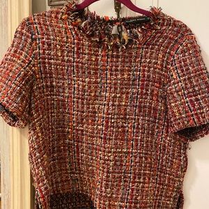 Zara tweed shirt